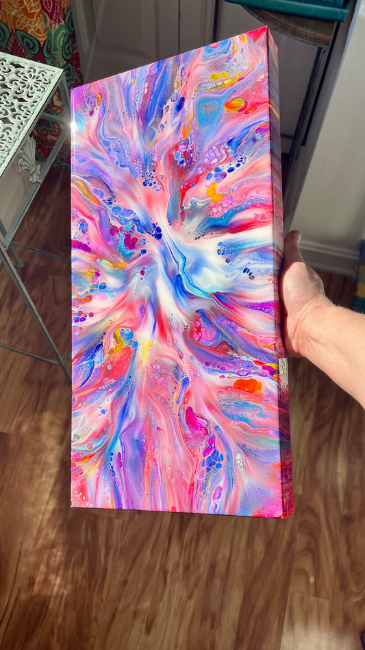 Abstract Dutch Pour